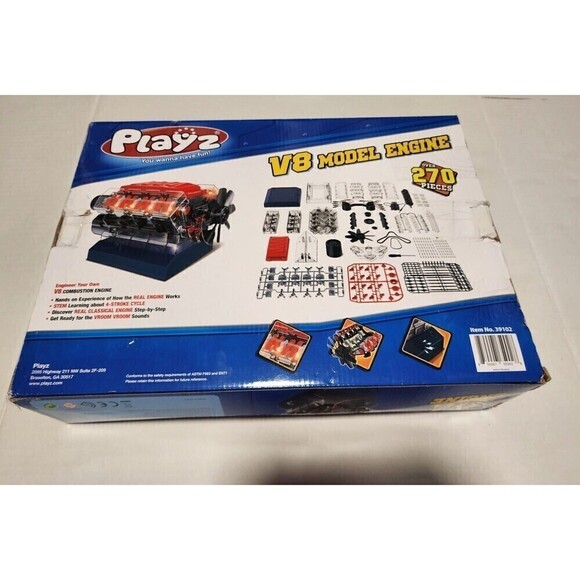 Playz V8 Combustion Engine Model Building Toy Kit - Picture 1 of 12